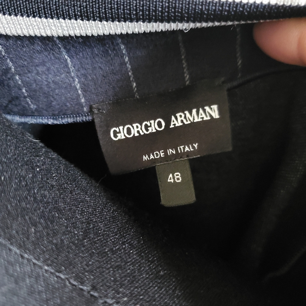 Giorgio Armani Pinstripe Bomber Jacket - Picture 6 of 7
